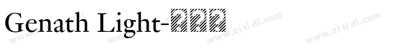 Genath Light字体转换